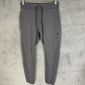 Nike‎ Jogger Pants Men's S Grey Optic Fleece Sportswear Gym Training